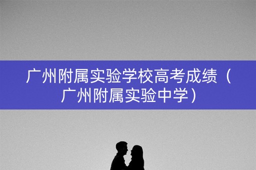 广州附属实验学校高考成绩（广州附属实验中学）