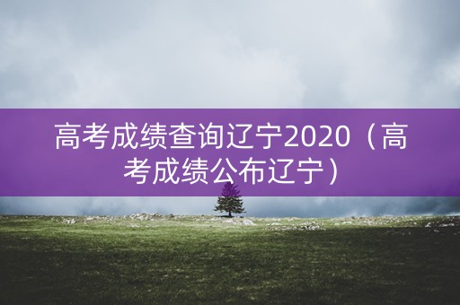高考成绩查询辽宁2020(高考成绩公布辽宁) 高考成绩查询辽宁2020(高考成绩公布辽宁)