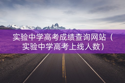 实验中学高考成绩查询网站(实验中学高考上线人数) 实验中学高考成绩查询网站(实验中学高考上线人数)
