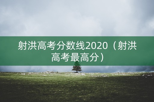 射洪高考分数线2020(射洪高考最高分) 射洪高考分数线2020(射洪高考最高分)
