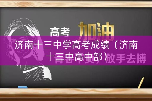 济南十三中学高考成绩（济南十三中高中部）