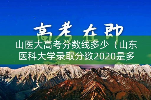 山医大高考分数线多少（山东医科大学录取分数2020是多少）
