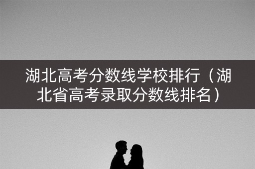 湖北高考分数线学校排行（湖北省高考录取分数线排名）