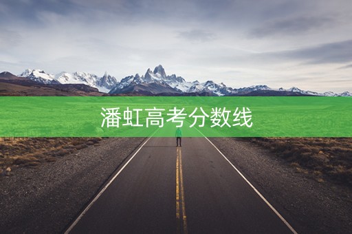 潘虹高考分数线