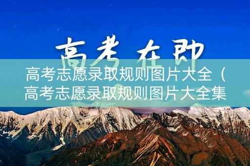 高考志愿录取规则图片大全（高考志愿录取规则图片大全集）