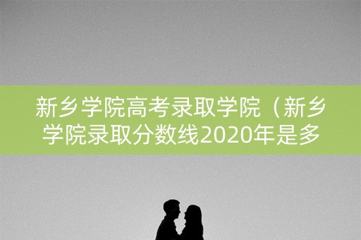 新乡学院高考录取学院（新乡学院录取分数线2020年是多少）