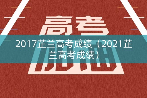 2017芷兰高考成绩（2021芷兰高考成绩）