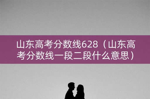 山东高考分数线628（山东高考分数线一段二段什么意思）