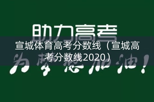 宣城体育高考分数线（宣城高考分数线2020）