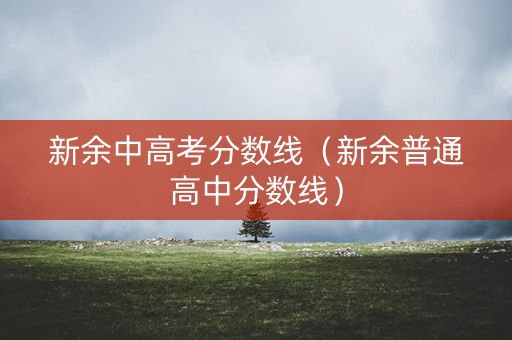 新余中高考分数线（新余普通高中分数线）