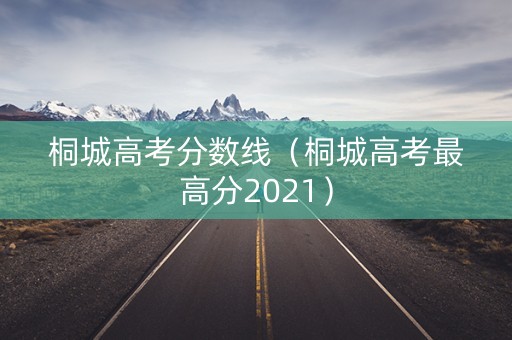 桐城高考分数线（桐城高考最高分2021）