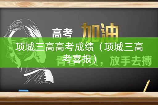 项城三高高考成绩（项城三高考喜报）