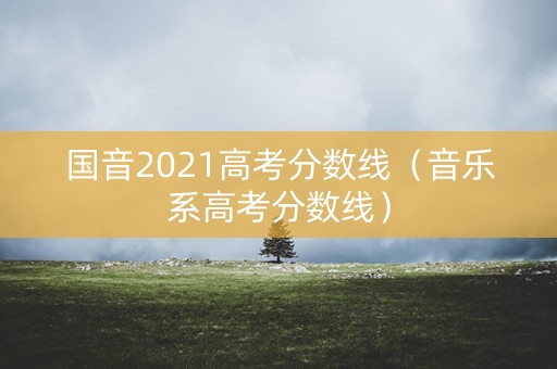 国音2021高考分数线（音乐系高考分数线）