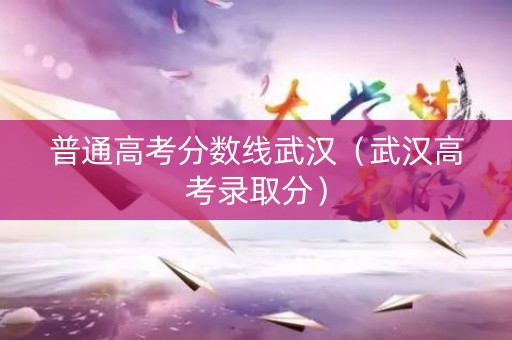 普通高考分数线武汉（武汉高考录取分）