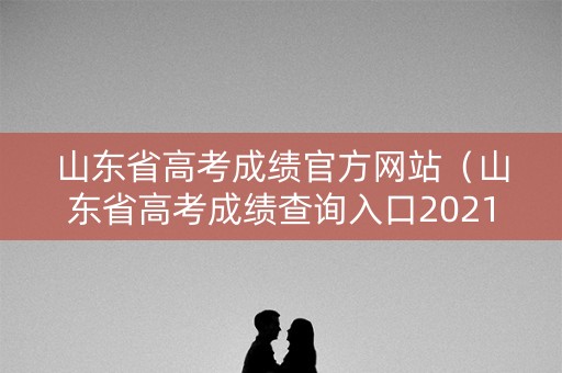 山东省高考成绩官方网站（山东省高考成绩查询入口2021）