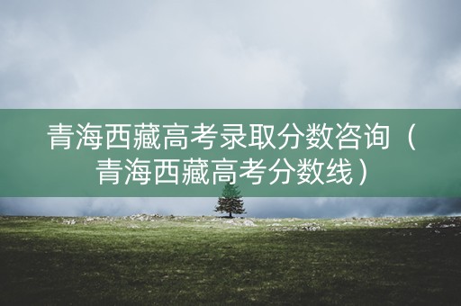青海西藏高考录取分数咨询(青海西藏高考分数线) 青海西藏高考录取分数咨询(青海西藏高考分数线)