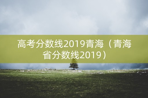 高考分数线2019青海（青海省分数线2019）