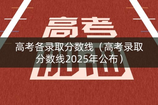 高考各录取分数线(高考录取分数线2025年公布) 高考各录取分数线(高考录取分数线2025年公布)