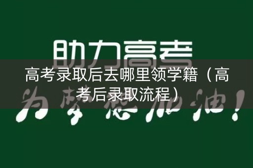 高考录取后去哪里领学籍（高考后录取流程）