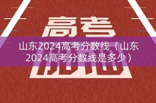 山东2024高考分数线（山东2024高考分数线是多少）