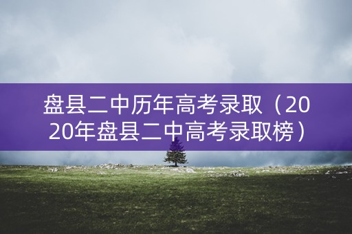 盘县二中历年高考录取(2020年盘县二中高考录取榜) 盘县二中历年高考录取(2020年盘县二中高考录取榜)