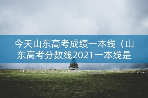 今天山东高考成绩一本线（山东高考分数线2021一本线是多少?）