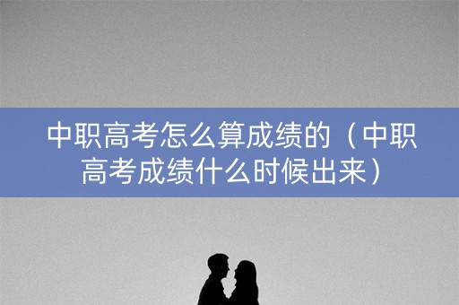 中职高考怎么算成绩的（中职高考成绩什么时候出来）