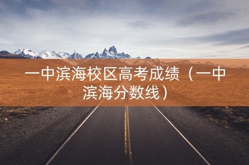 一中滨海校区高考成绩（一中滨海分数线）