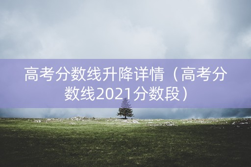 高考分数线升降详情（高考分数线2021分数段）