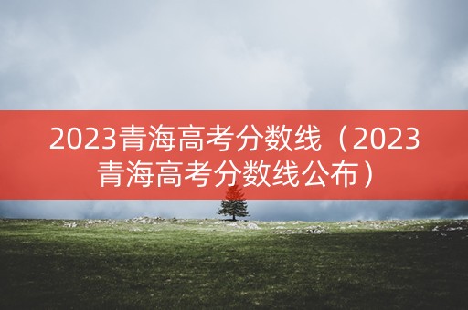 2023青海高考分数线（2023青海高考分数线公布）