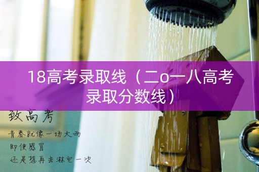18高考录取线（二o一八高考录取分数线）