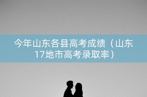 今年山东各县高考成绩（山东17地市高考录取率）