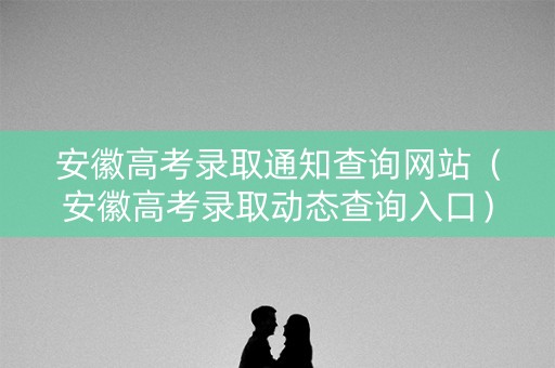 安徽高考录取通知查询网站（安徽高考录取动态查询入口）