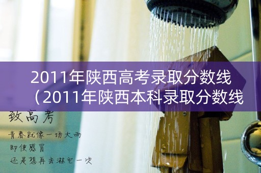 2011年陕西高考录取分数线（2011年陕西本科录取分数线）