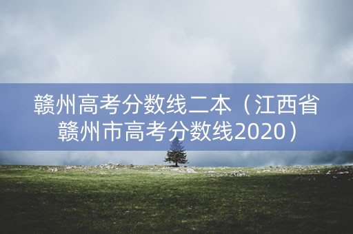 赣州高考分数线二本（江西省赣州市高考分数线2020）