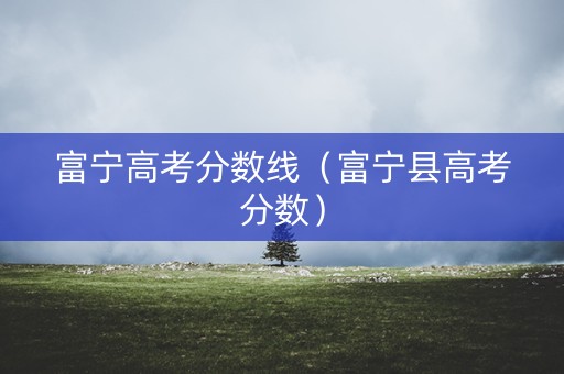 富宁高考分数线（富宁县高考分数）