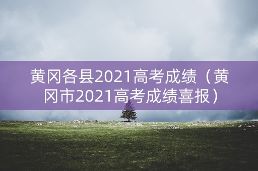 黄冈各县2021高考成绩（黄冈市2021高考成绩喜报）