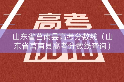 山东省莒南县高考分数线（山东省莒南县高考分数线查询）