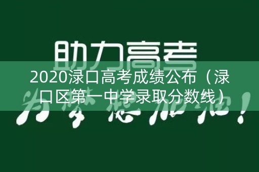 2020渌口高考成绩公布（渌口区第一中学录取分数线）