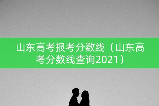 山东高考报考分数线（山东高考分数线查询2021）