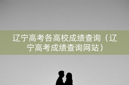 辽宁高考各高校成绩查询（辽宁高考成绩查询网站）