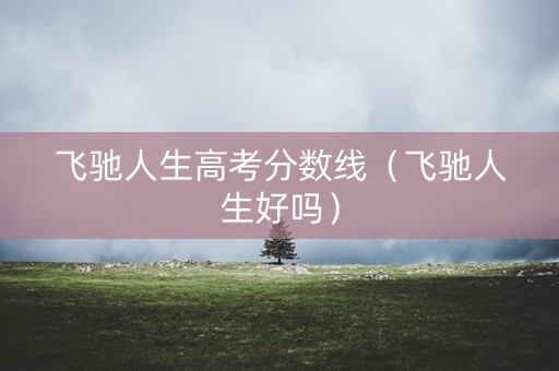 飞驰人生高考分数线(飞驰人生好吗) 飞驰人生高考分数线(飞驰人生好吗)