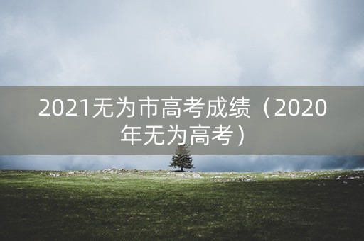 2021无为市高考成绩(2020年无为高考) 2021无为市高考成绩(2020年无为高考)