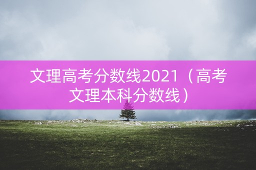 文理高考分数线2021(高考文理本科分数线) 文理高考分数线2021(高考文理本科分数线)