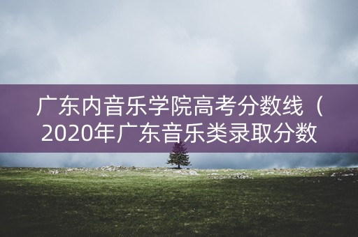 广东内音乐学院高考分数线(2020年广东音乐类录取分数线) 广东内音乐学院高考分数线(2020年广东音乐类录取分数线)