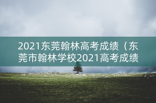 2021东莞翰林高考成绩(东莞市翰林学校2021高考成绩) 2021东莞翰林高考成绩(东莞市翰林学校2021高考成绩)