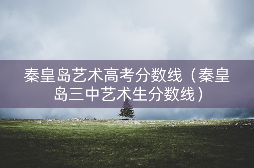 秦皇岛艺术高考分数线（秦皇岛三中艺术生分数线）