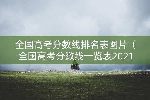 全国高考分数线排名表图片（全国高考分数线一览表2021）