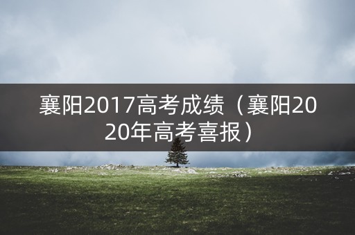 襄阳2017高考成绩(襄阳2020年高考喜报) 襄阳2017高考成绩(襄阳2020年高考喜报)