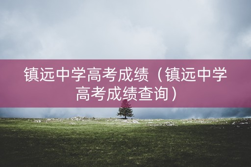 镇远中学高考成绩（镇远中学高考成绩查询）